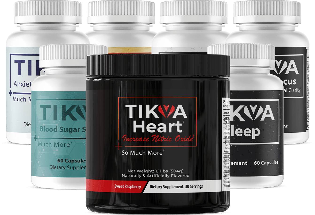 Tikva Heart & 6 Supplements Bundle