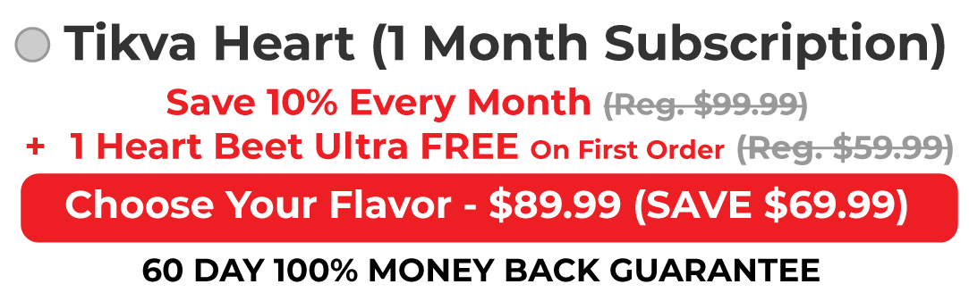 1 Tikva + 1 Heart Beet Ultra Free